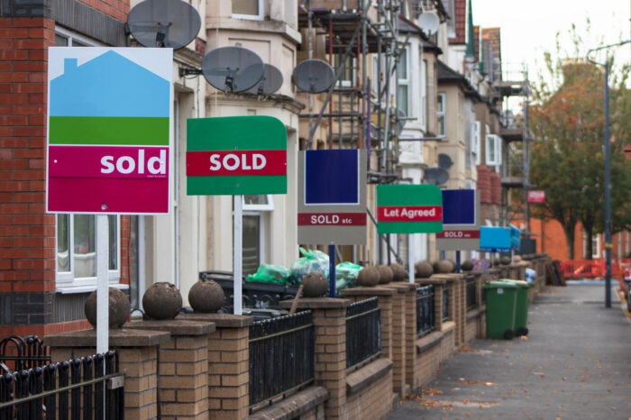 Number of homes for sale reaches six-year high as sellers offer £18,000 average discount
