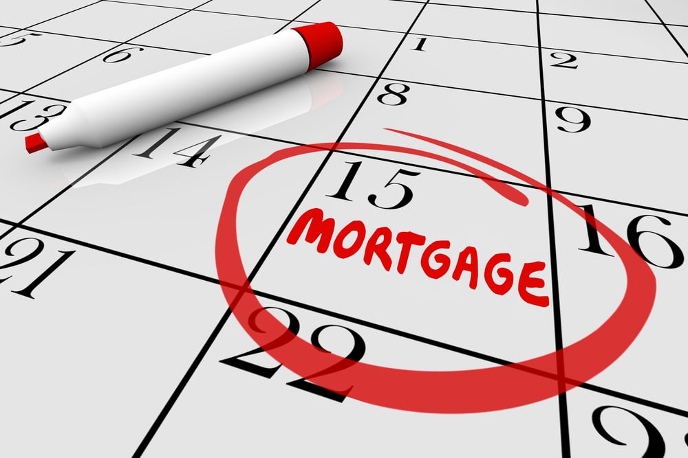a calendar to denote a story about people being mortgage-free