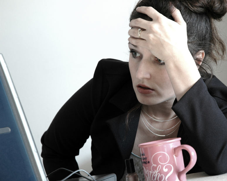 an image of a person looking distressed to denote a story about mental health